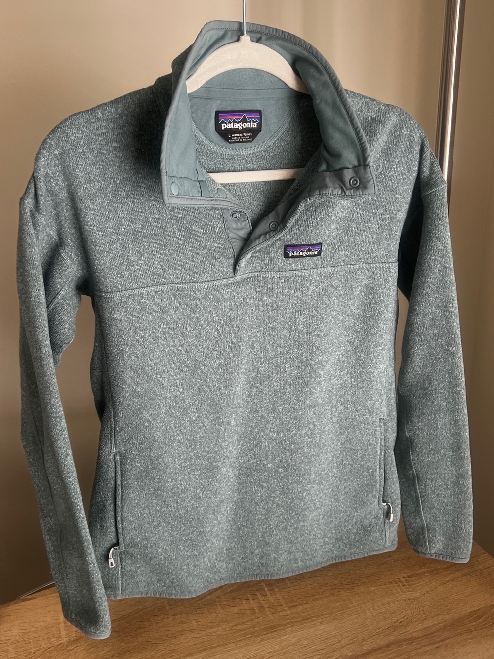 Patagonia Better Sweater Snap-T Pullover Women’s Large Green